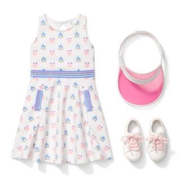 Janie and Jack Watermelon Pink JJ Sport Visor (SIZES 6-12M) - Picture 6 of 8